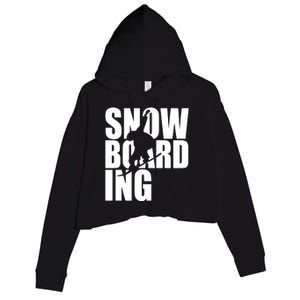 Snowboarding Crop Fleece Hoodie