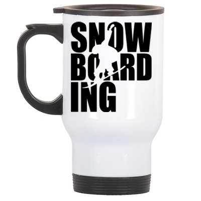 Snowboarding Stainless Steel Travel Mug