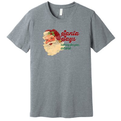 Santa Says Nothing For You Whore Premium T-Shirt