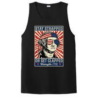 Stay Strapped Or Get Clapped George Washington PosiCharge Competitor Tank