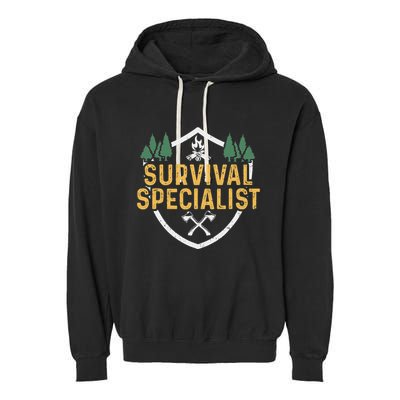 Survival Specialist Outdoor Bushcraft Survival Garment-Dyed Fleece Hoodie