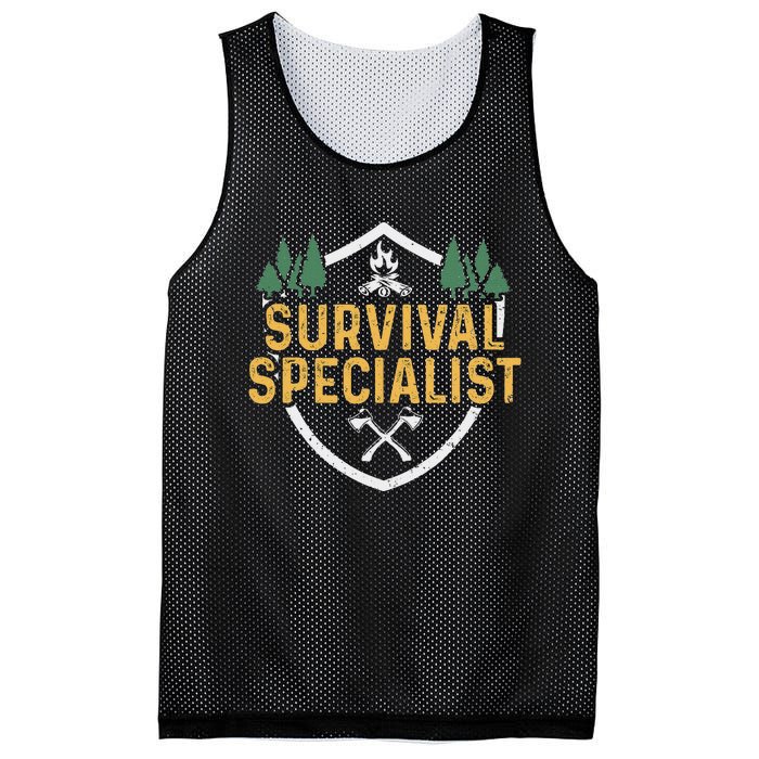 Survival Specialist Outdoor Bushcraft Survival Mesh Reversible Basketball Jersey Tank