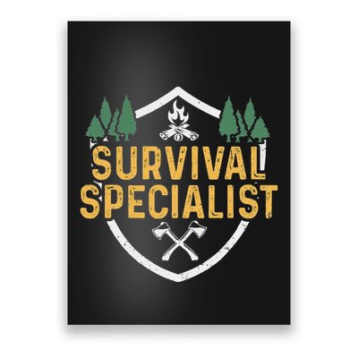 Survival Specialist Outdoor Bushcraft Survival Poster