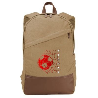 Soccer Cotton Canvas Backpack