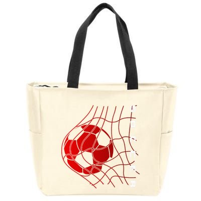 Soccer Zip Tote Bag