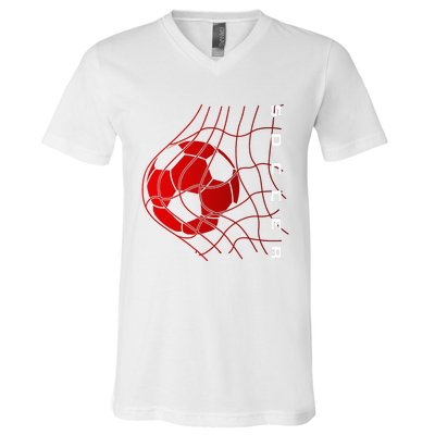 Soccer V-Neck T-Shirt