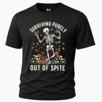 Skeleton Surviving Out Of Spite Alive Out Of Spite Performance Shirt