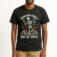 Skeleton Surviving Out Of Spite Alive Out Of Spite Tall T-Shirt