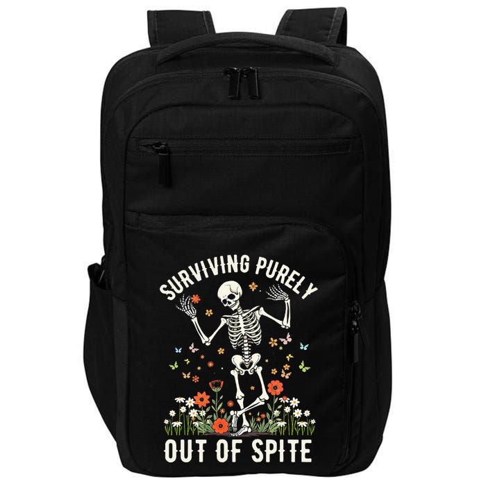 Skeleton Surviving Out Of Spite Alive Out Of Spite Impact Tech Backpack