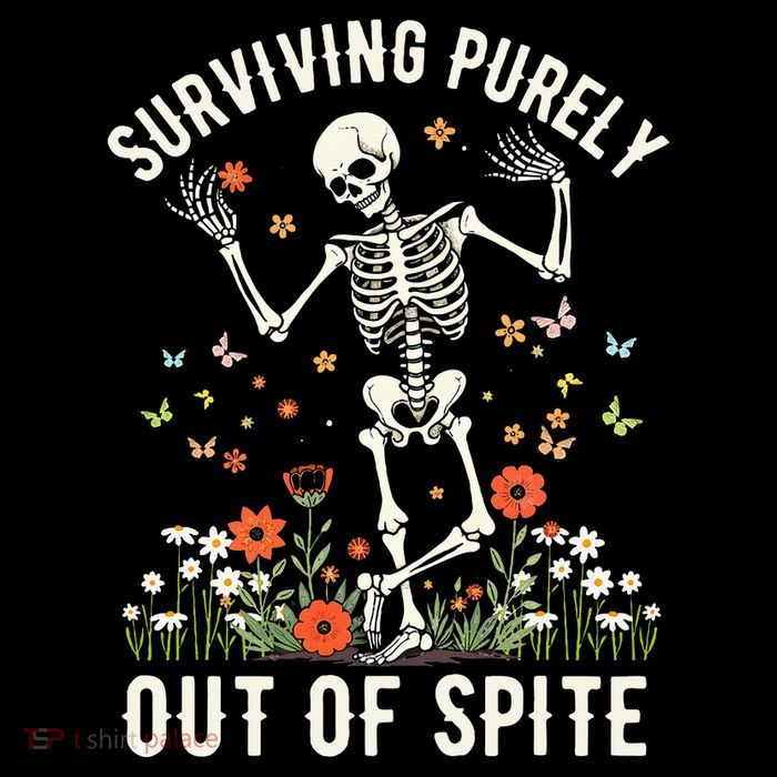 Skeleton Surviving Out Of Spite Alive Out Of Spite Sustainable Beanie