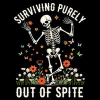Skeleton Surviving Out Of Spite Alive Out Of Spite 16 in Basic Backpack