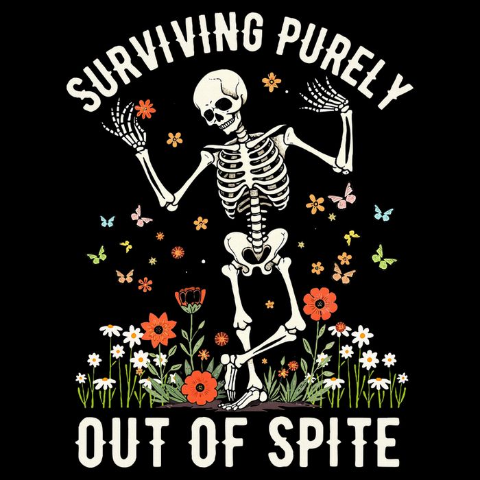 Skeleton Surviving Out Of Spite Alive Out Of Spite 16 in Basic Backpack