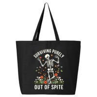 Skeleton Surviving Out Of Spite Alive Out Of Spite 25L Jumbo Tote