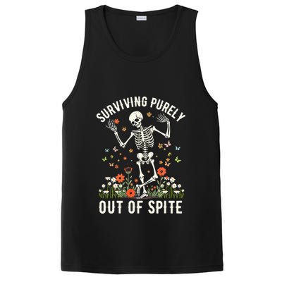 Skeleton Surviving Out Of Spite Alive Out Of Spite PosiCharge Competitor Tank