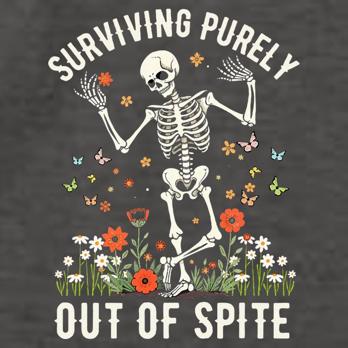 Skeleton Surviving Out Of Spite Alive Out Of Spite Vector Backpack