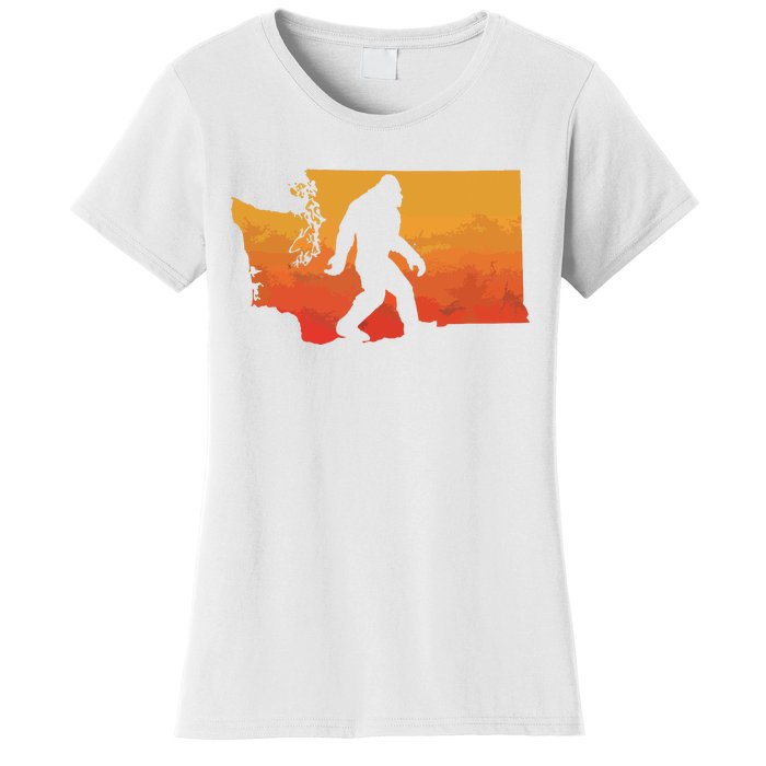 Squatchington State Of Washington Bigfoot Believer Graphic Women's T-Shirt