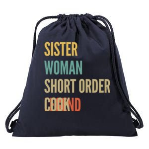 Sister Short Order Cook Legend Meaningful Gift Drawstring Bag