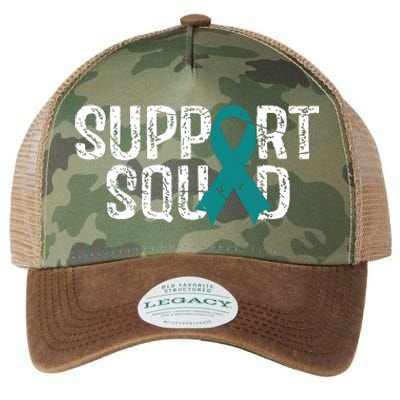 Support Squad Ovarian Cancer Awareness Legacy Tie Dye Trucker Hat