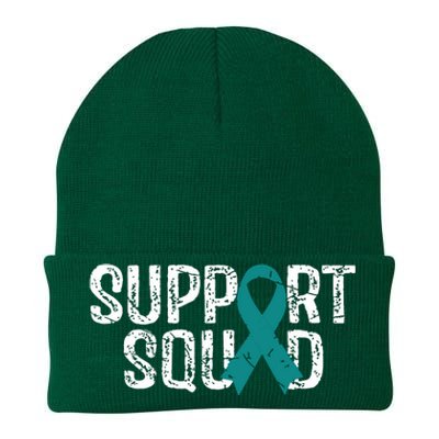 Support Squad Ovarian Cancer Awareness Knit Cap Winter Beanie