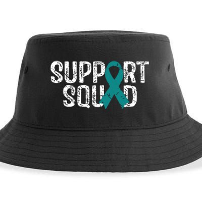 Support Squad Ovarian Cancer Awareness Sustainable Bucket Hat