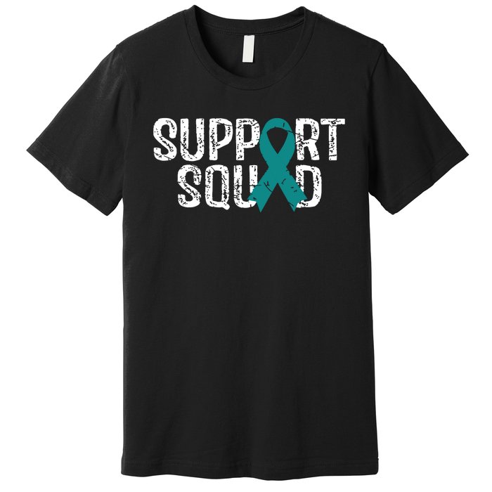 Support Squad Ovarian Cancer Awareness Premium T-Shirt