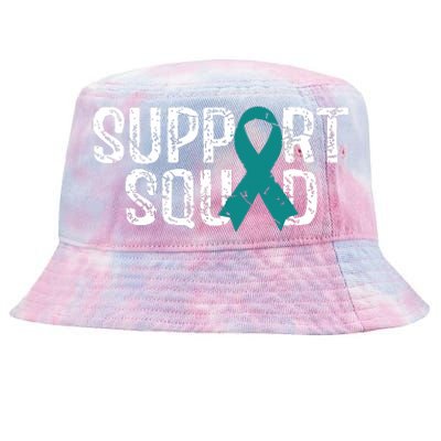 Support Squad Ovarian Cancer Awareness Tie-Dyed Bucket Hat