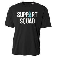 Support Squad Ovarian Cancer Raise Ovarian Cancer Awareness Cooling Performance Crew T-Shirt