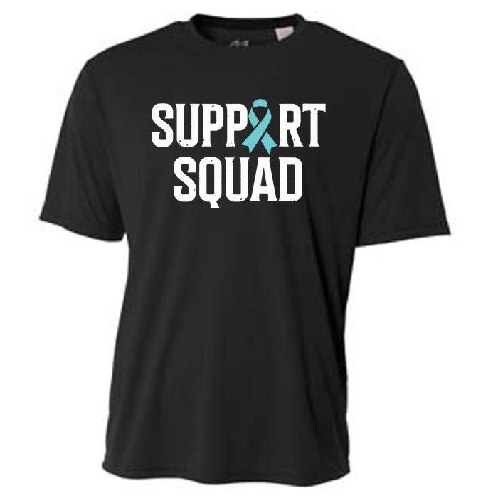 Support Squad Ovarian Cancer Raise Ovarian Cancer Awareness Cooling Performance Crew T-Shirt