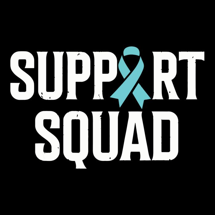 Support Squad Ovarian Cancer Raise Ovarian Cancer Awareness Cooling Performance Crew T-Shirt