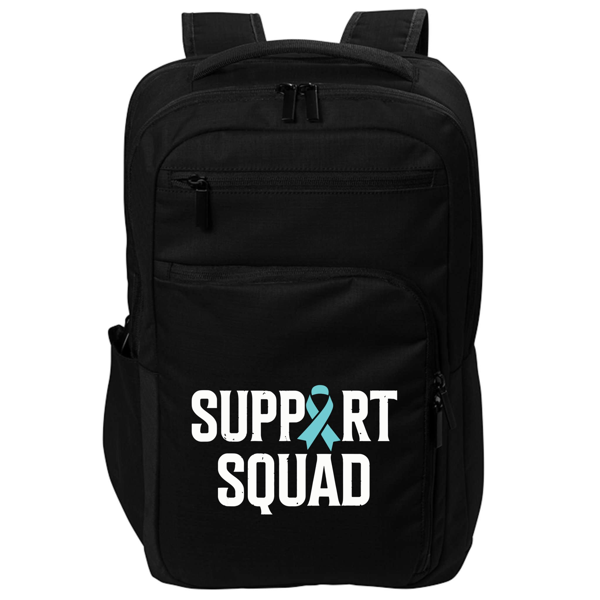 Support Squad Ovarian Cancer Raise Ovarian Cancer Awareness Impact Tech Backpack
