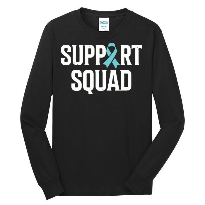 Support Squad Ovarian Cancer Raise Ovarian Cancer Awareness Tall Long Sleeve T-Shirt