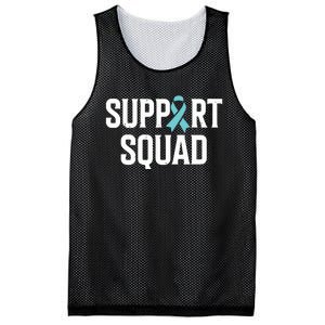 Support Squad Ovarian Cancer Raise Ovarian Cancer Awareness Mesh Reversible Basketball Jersey Tank