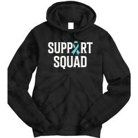 Support Squad Ovarian Cancer Raise Ovarian Cancer Awareness Tie Dye Hoodie