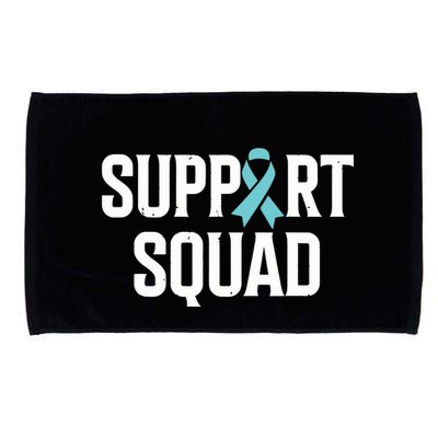 Support Squad Ovarian Cancer Raise Ovarian Cancer Awareness Microfiber Hand Towel