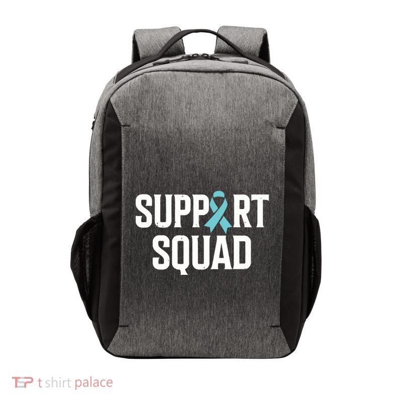 Support Squad Ovarian Cancer Raise Ovarian Cancer Awareness Vector Backpack