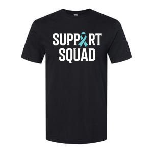 Support Squad Ovarian Cancer Raise Ovarian Cancer Awareness Softstyle CVC T-Shirt