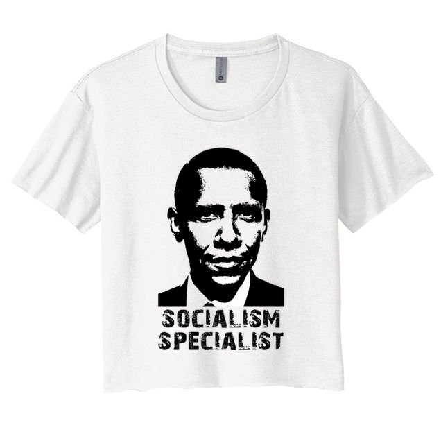 Socialism Specialist Obama Crop Top