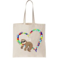 Sloth Sleep On Heart Puzzle Sloth Lover Autism Awareness Bag