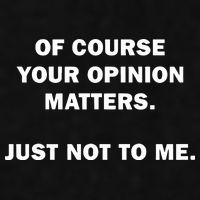 Shannon Sharpe Of Course Your Opinion Matters Just Not To Me Ladies PosiCharge Tri-Blend Wicking Tank