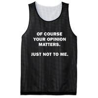 Shannon Sharpe Of Course Your Opinion Matters Just Not To Me Mesh Reversible Basketball Jersey Tank