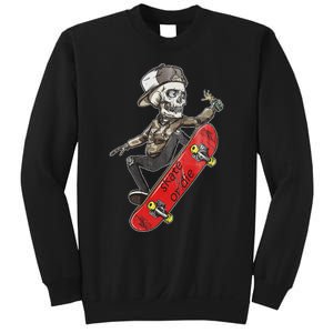 Skateboarder Skate Or Die Skeleton Skater Skateboard Gift Sweatshirt