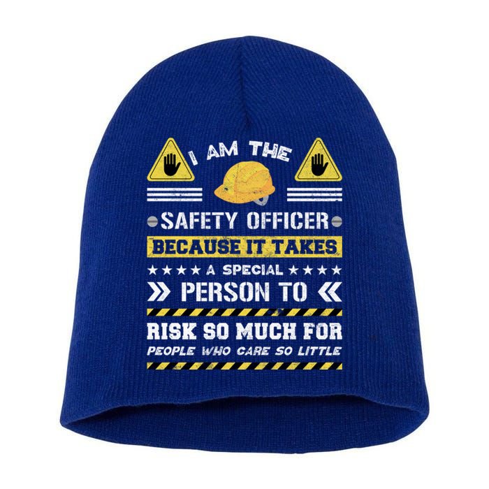 Security Security Officer Project Safety Ager Gift Short Acrylic Beanie