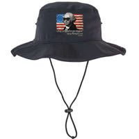 Stay strapped or get clapped George Washington 4th of July Bucket Hat