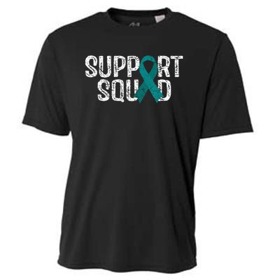 Support Squad Ovarian Cancer Awareness Cooling Performance Crew T-Shirt