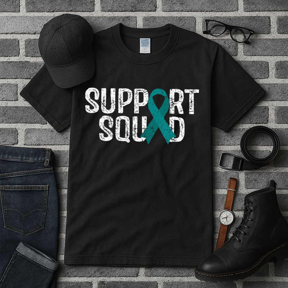 Support Squad Ovarian Cancer Awareness Tall T-Shirt