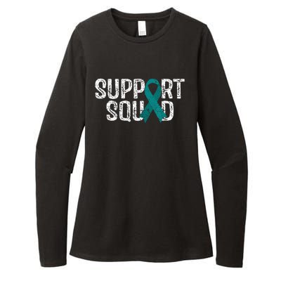 Support Squad Ovarian Cancer Awareness Womens CVC Long Sleeve Shirt