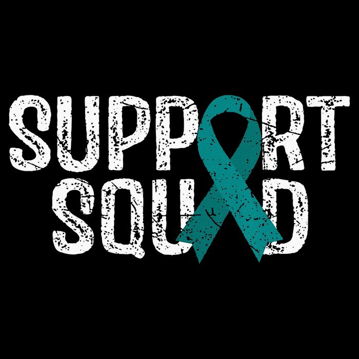 Support Squad Ovarian Cancer Awareness Sustainable Beanie