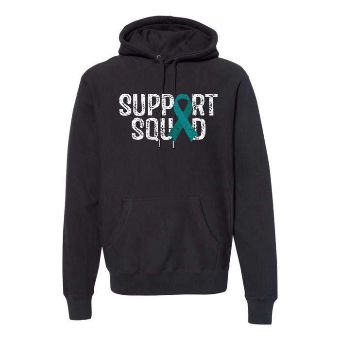 Support Squad Ovarian Cancer Awareness Premium Hoodie