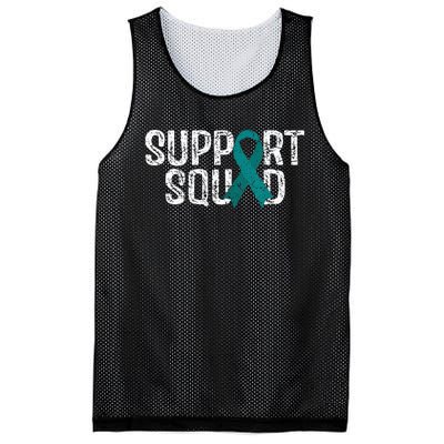 Support Squad Ovarian Cancer Awareness Mesh Reversible Basketball Jersey Tank