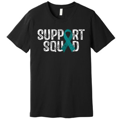 Support Squad Ovarian Cancer Awareness Premium T-Shirt